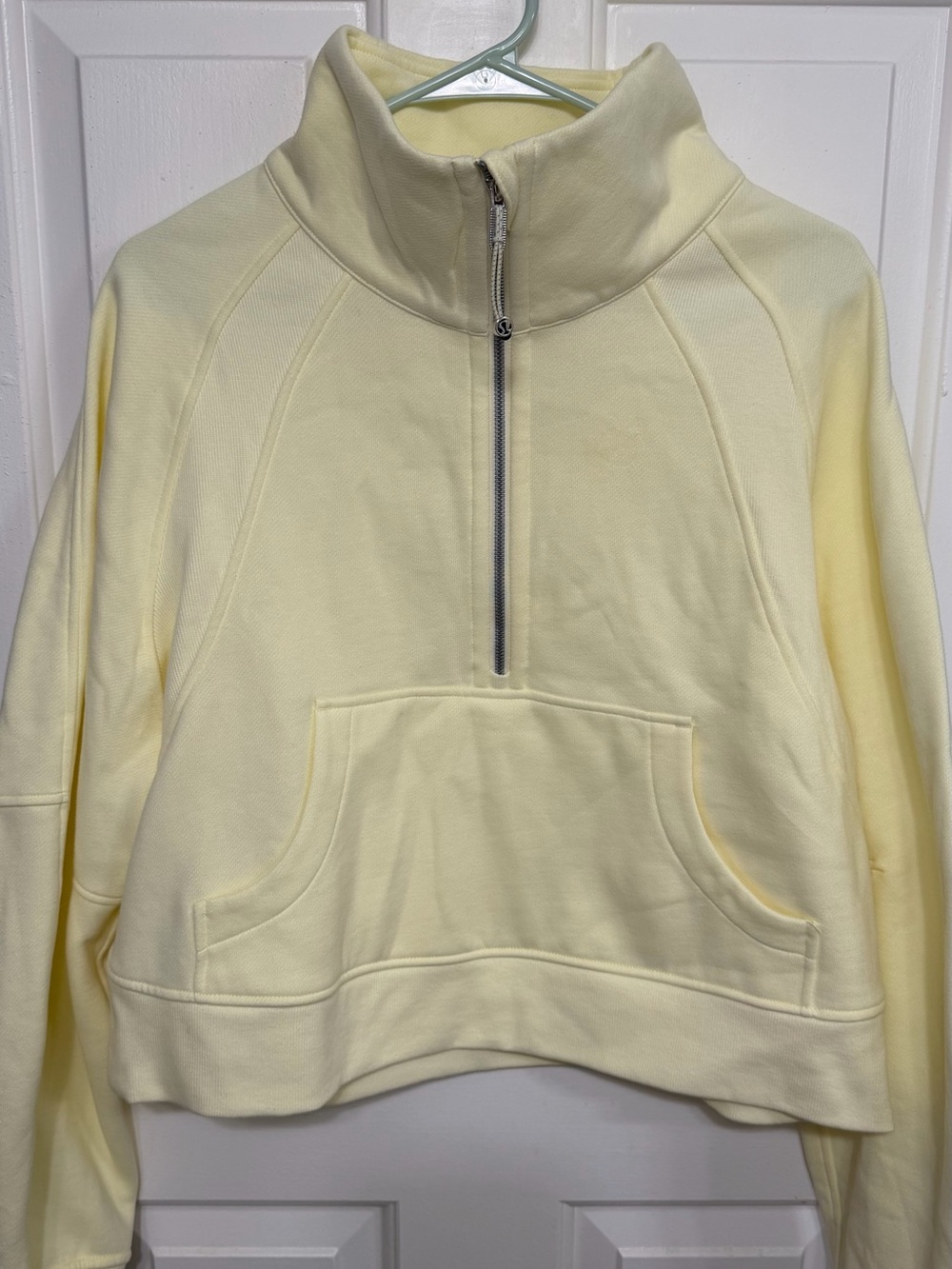 Lululemon Scuba Oversized Half-Zip Hoodie butter yellow